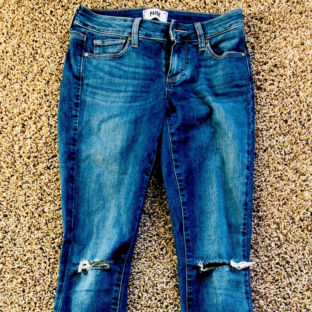 Paige | Verdugo Ripped Crop Jean